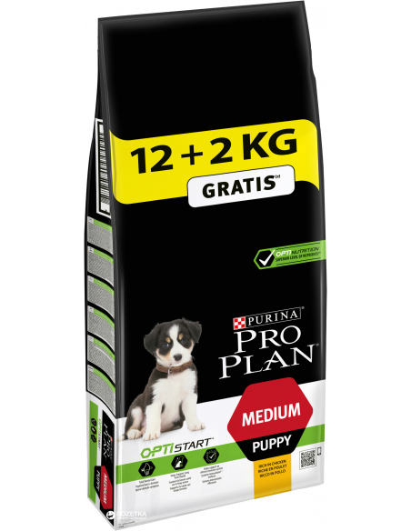 Pro Plan Puppy Medium 12+2 Kg