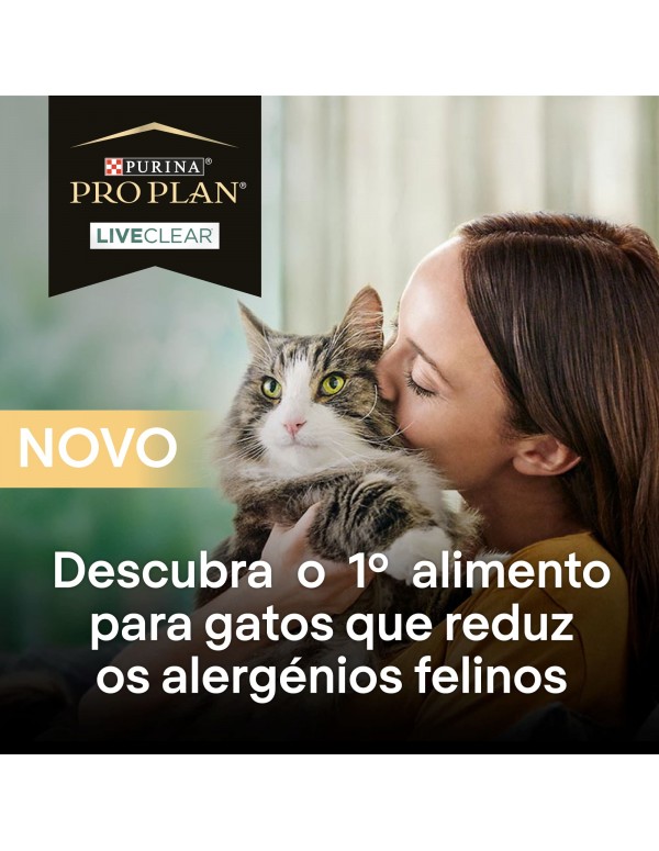 Pro Plan Gato LiveClear Sterilised Adulto Salmão