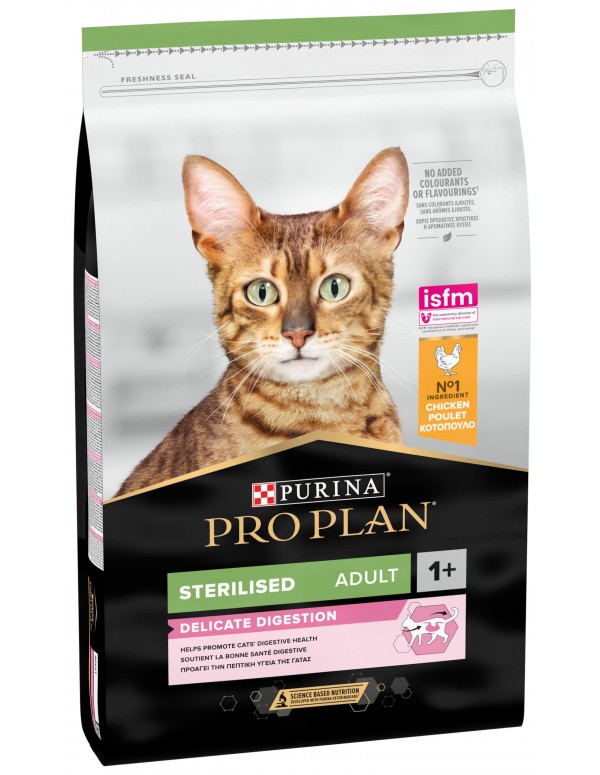 Pro Plan Gato Sterilised Delicate Frango 10 Kg