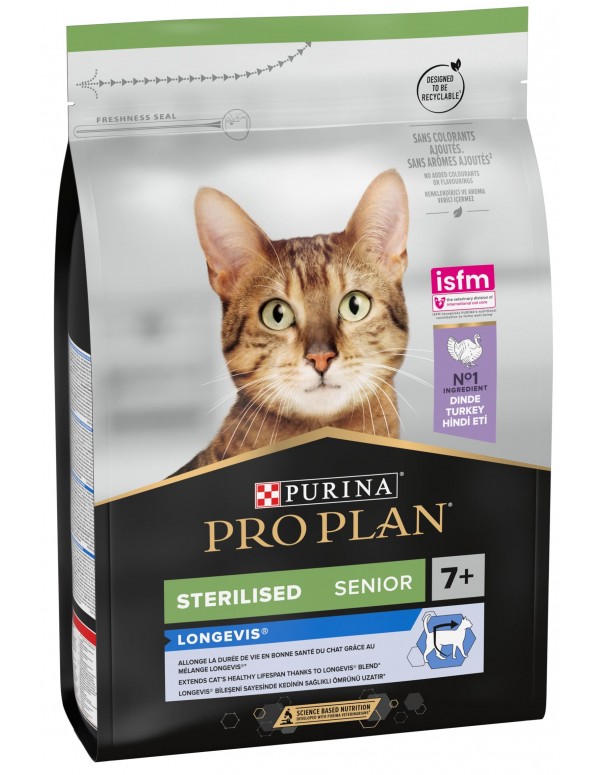 Pro Plan Gato Sterilised Longevis Adulto +7 Anos 3 Kg