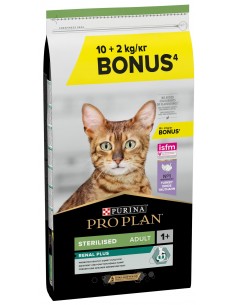 Pro Plan Gato Sterilised Renal Plus Peru 10 + 2 Kg