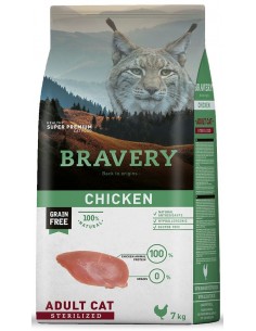 Bravery Adult Chicken Sterilised (Grain free) 7 Kg