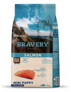 Bravery Puppy Small e Mini Salmon (Grain Free)