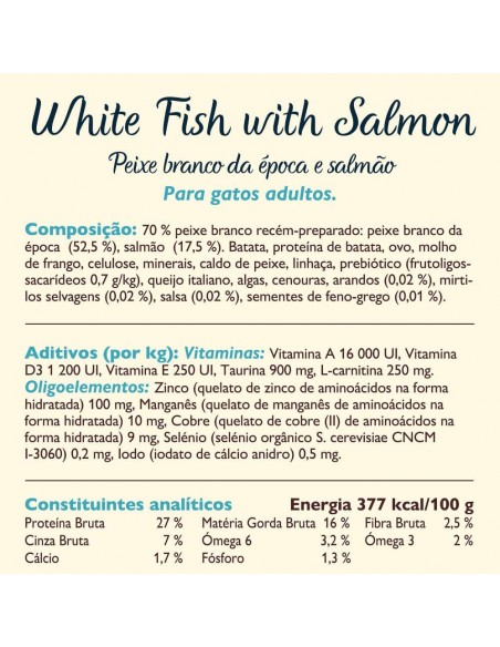LILY`S KITCHEN® Gato Peixe Branco e Salmão