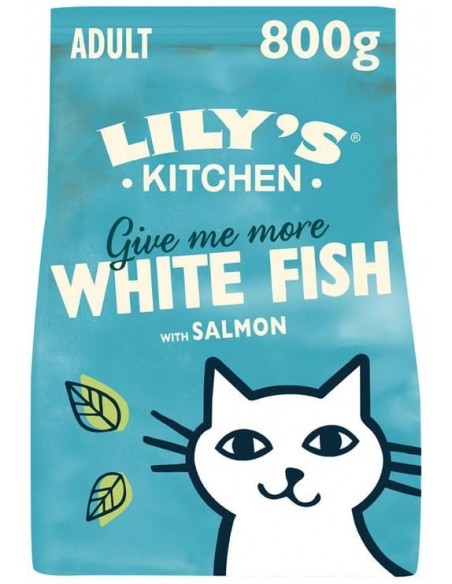 LILY`S KITCHEN® Gato Peixe Branco e Salmão