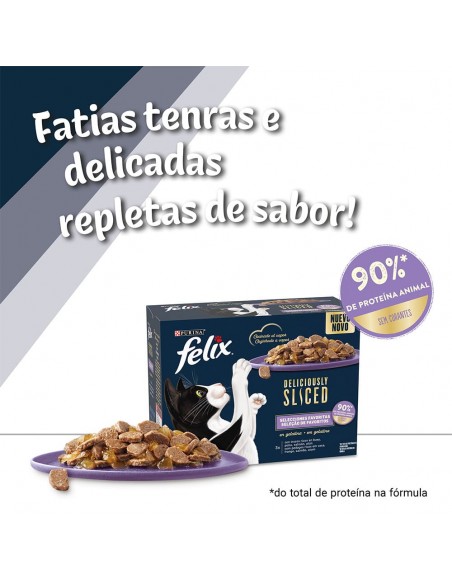 Felix Deliciously Sliced Seleção de favoritos em gelatina