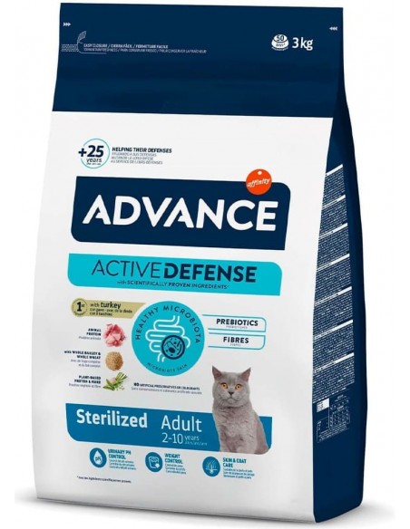 Advance Gato Adulto Sterilised Peru e Cevada 3 Kg