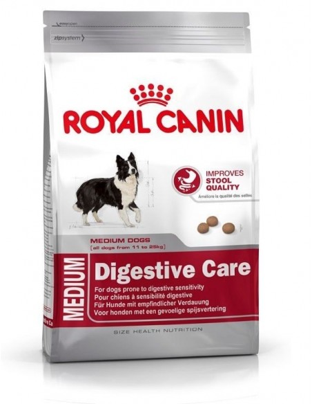 Enbalagem antiga de Royal Canin Cão Médio Digestive
