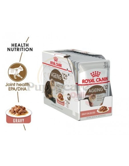 Royal Canin Ageing 12+ Alimento Húmido Gato Saquetas (Molho)